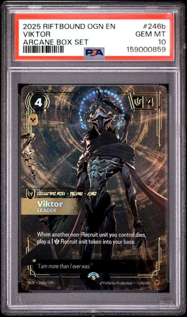 Riftbound League Of Legends Viktor Leader Origins 246B Arcane Bx. Set PSA 10