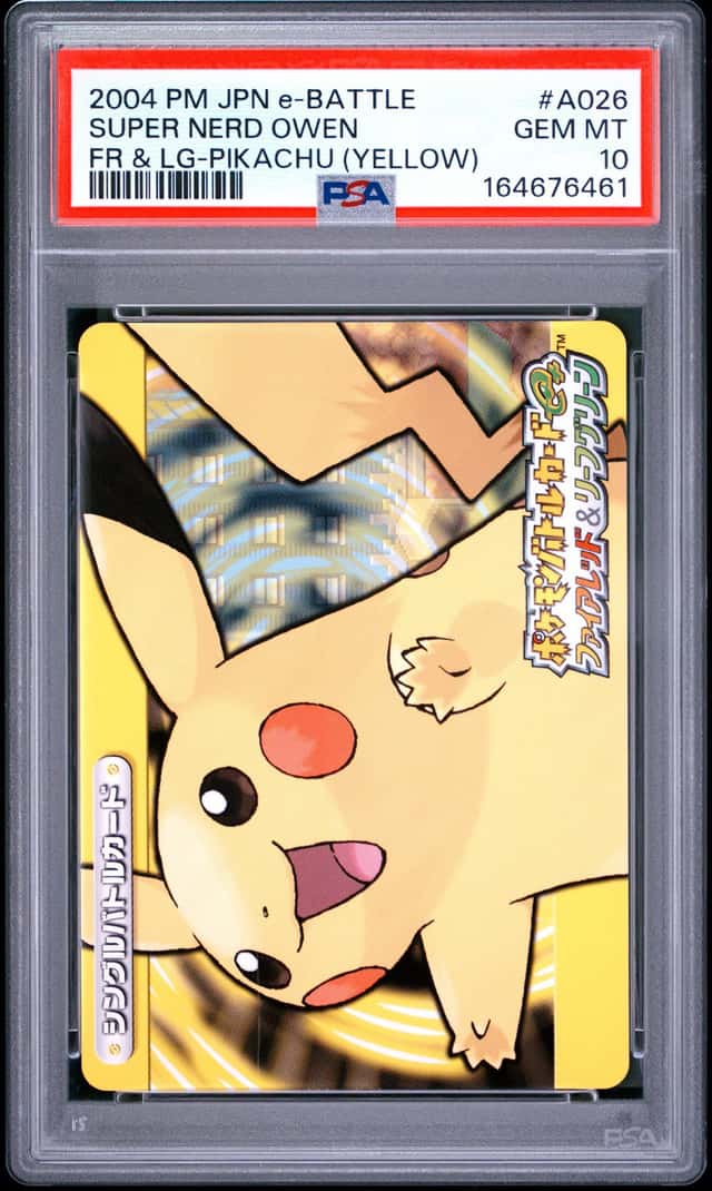 PSA 10 2026 CERT PIKACHU/BLISSY 2004 POKEMON JPN FRLG E BATTLE PIKACHU #A026