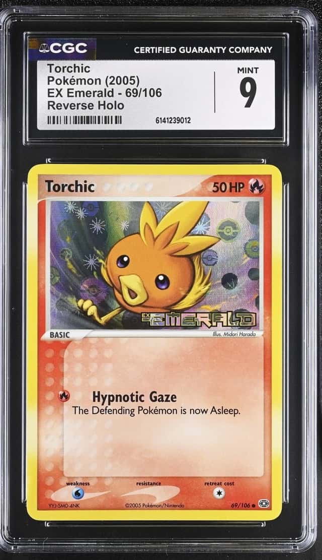 Pokemon Torchic EX Emerald 69/106 Reverse Holo CGC 9 Mint
