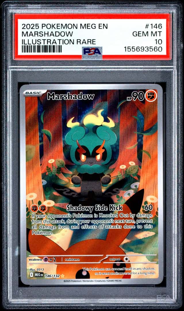 Pokemon Marshadow Mega Evolution 146/132 Illustration Rare PSA 10 Gem Mint