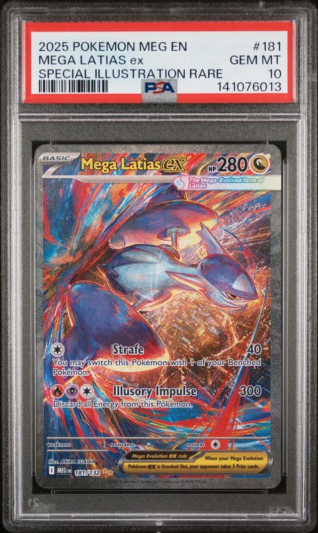PSA 10 Mega Latias EX 181/132 Special Illustration Rare Mega Evolution