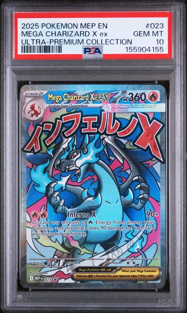 2025 POKEMON MEP PROMO ULTRA-PREMIUM COLLECTION #023 MEGA CHARIZARD X EX PSA 10