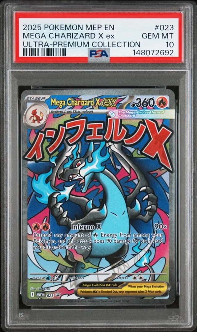 Pokemon Mega Charizard X Ex MEP Ultra Premium Coll #023 PSA 10 Gem Mint