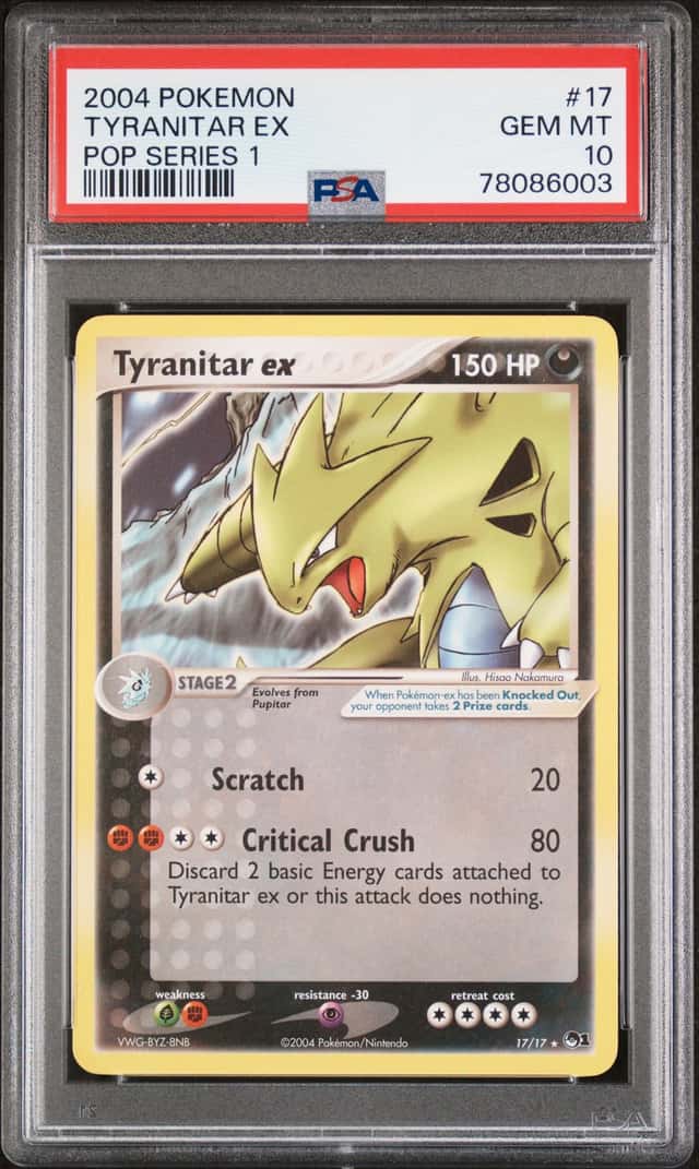2004 Pokemon POP Series 1 Tyranitar ex #17 PSA 10 GEM MINT