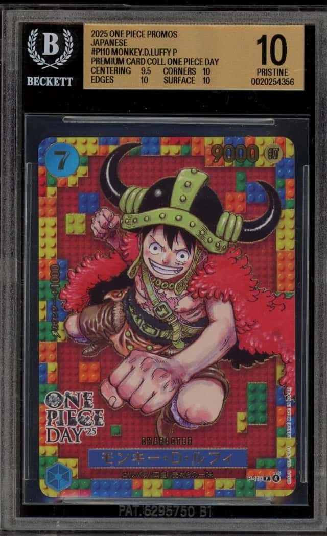 One Piece Monkey D. Luffy One Piece Day '25 Promo P-110 Japanese BGS 10 Gem Mint