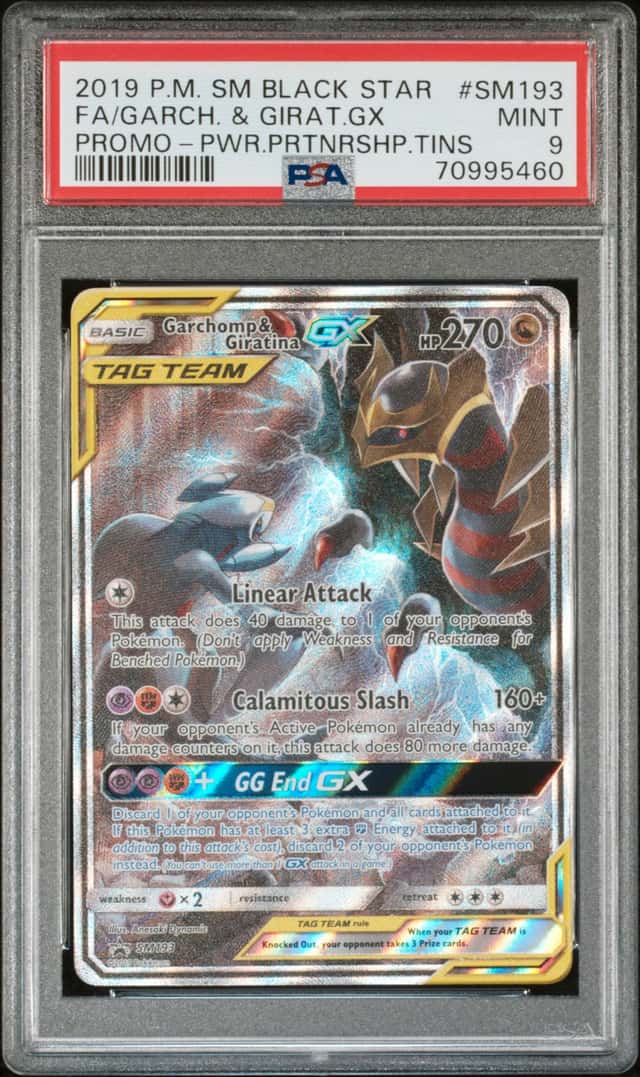 Pokemon Garchomp & Giratina Gx Promo SM193 Power Partnership Tins PSA 9 Mint