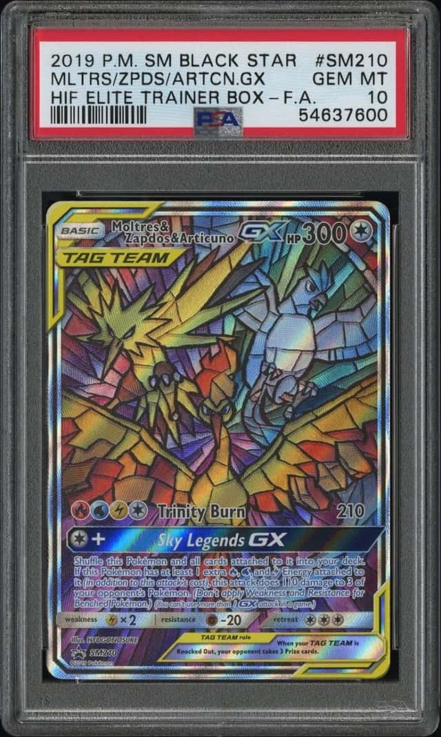 2019 POKEMON SM BLACK STAR PROMO MLTRS/ZPDS/ARTCN.GX #SM210 PSA 10