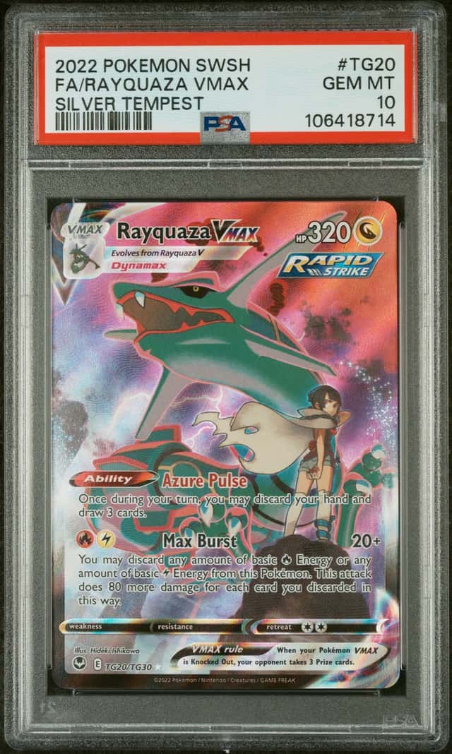 2022 Pokemon SWSH Rayquaza VMAX Trainer Gallery Holo #TG20/TG30 PSA 10 GEM MINT