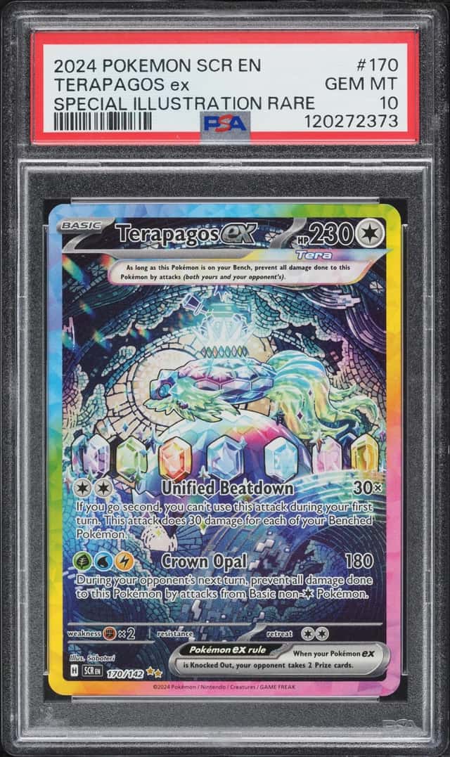 2024 Pokemon Scarlet & Violet Stellar Crown SIR Terapagos ex #170 PSA 10 GEM MINT