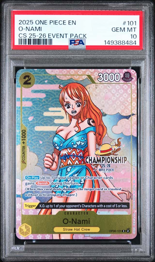 2025 One Piece Promo Championship Event Pack O-Nami #OP06-101