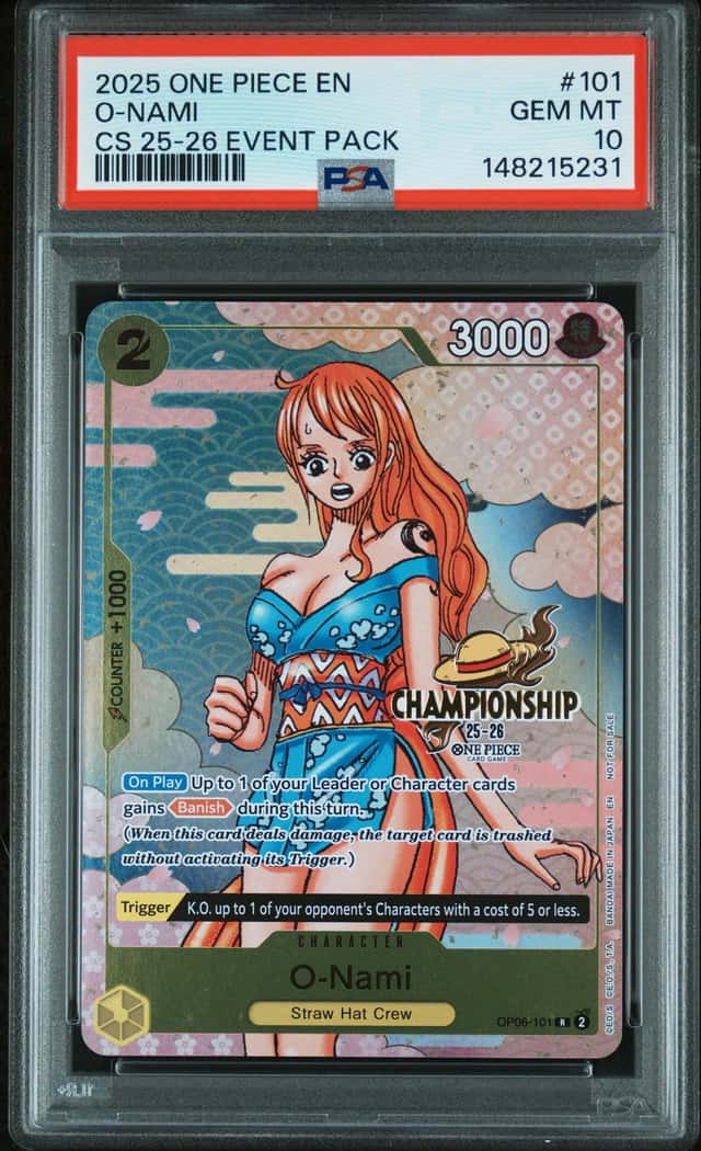 2025 One Piece Promo Championship Event Pack O-Nami #OP06-101