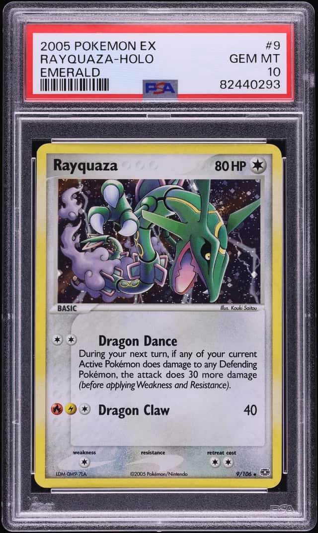 2005 Pokemon EX Emerald Holo Rayquaza #9 PSA 10 GEM MINT