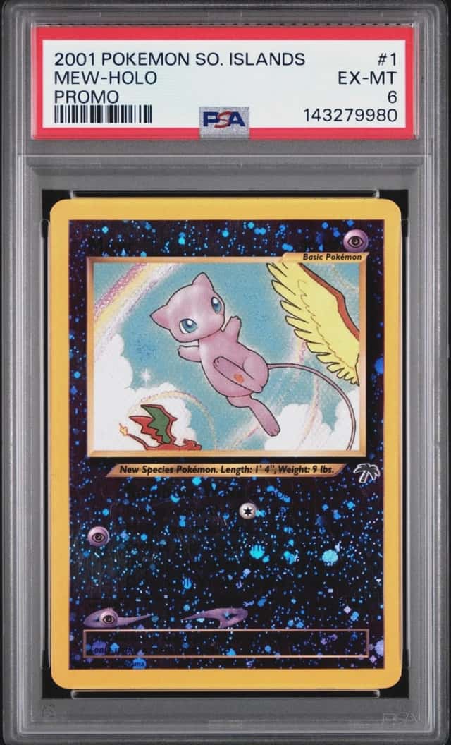 2001 POKEMON MEW-HOLO PROMO SOUTHERN ISLANDS PROMO #1 PSA 6