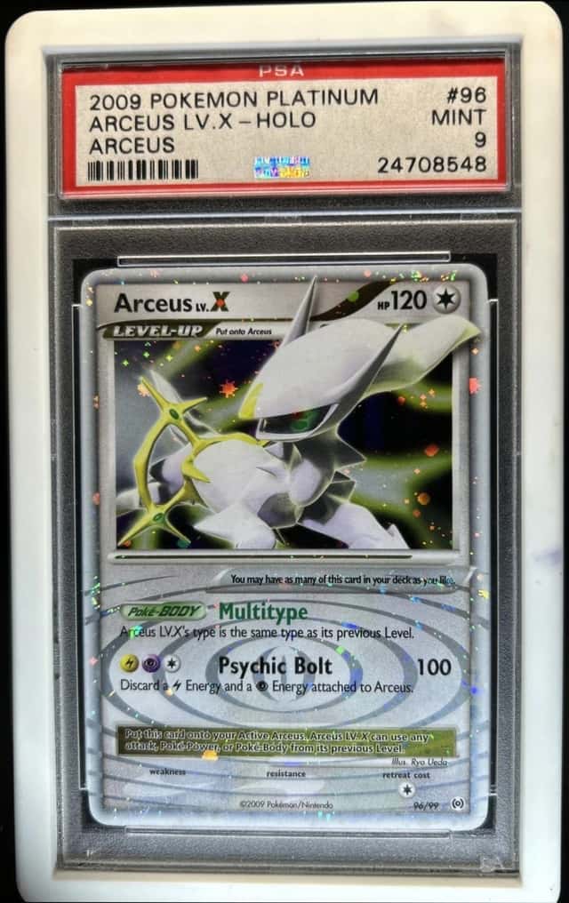 2009 Pokemon Platinum Arceus LV.X Holo #96/99 PSA 9