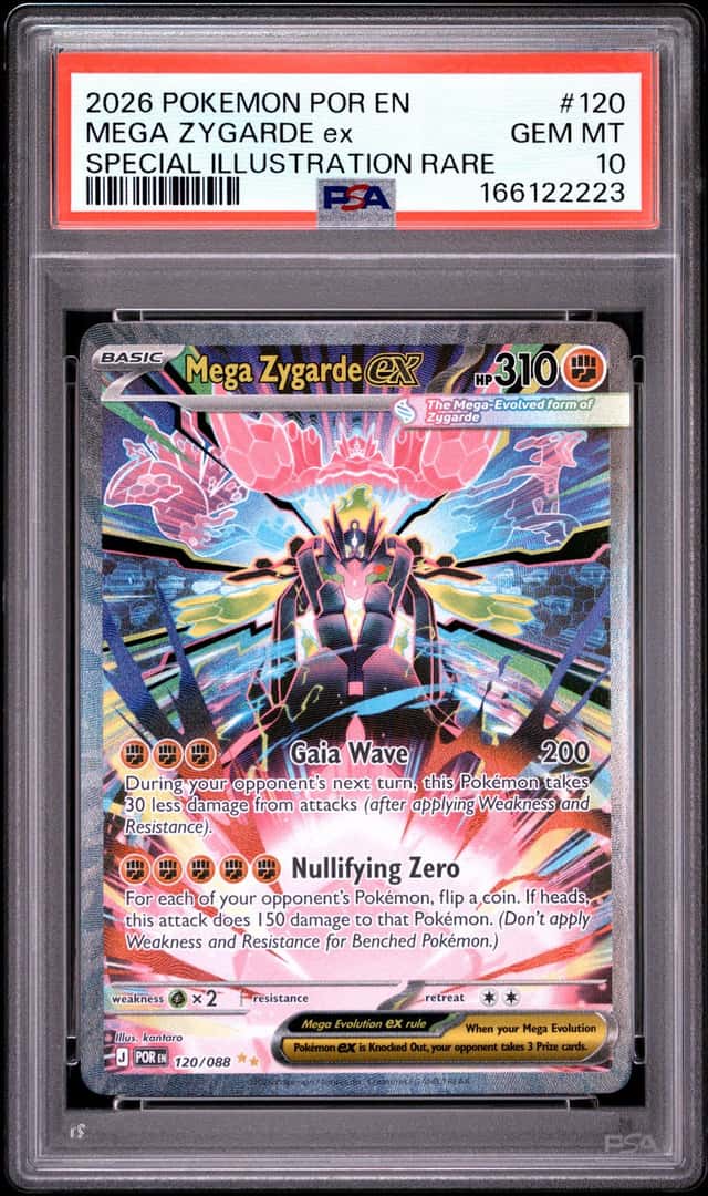 2026 POKEMON PERFECT ORDER SPECIAL ILLUSTRATION RARE MEGA ZYGARDE EX PSA 10
