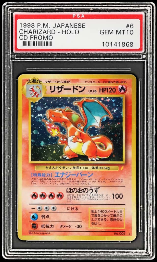 1999 Pokemon Cd Promo Japanese Holo Charizard #006