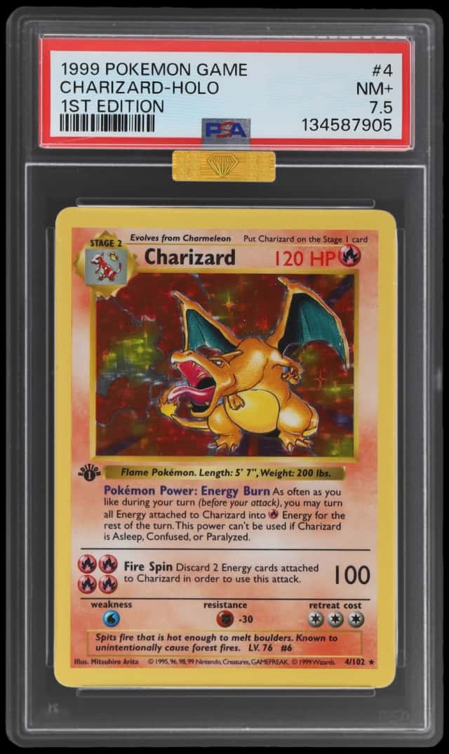1999 Pokemon Base 1st Edition Holo Charizard #4