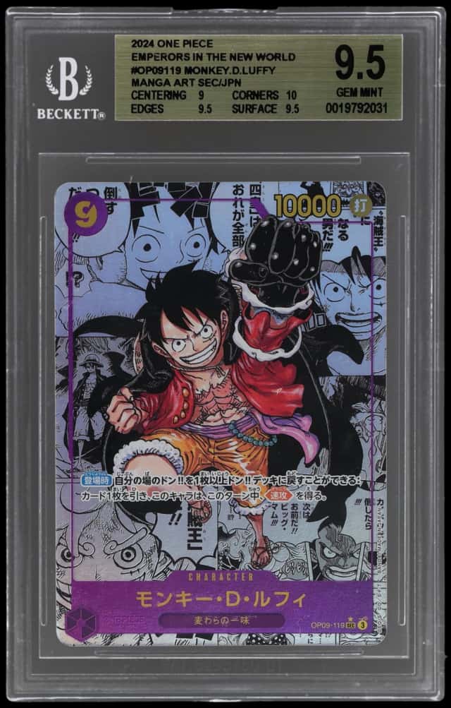 2024 One Piece Emperors In the New World Japanese Manga Alternate Art Monkey D. Luffy #OP09119