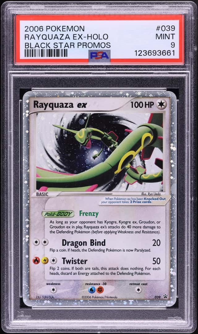 2006 Pokemon Black Star Promo Holo Rayquaza ex #39 PSA 9 MINT