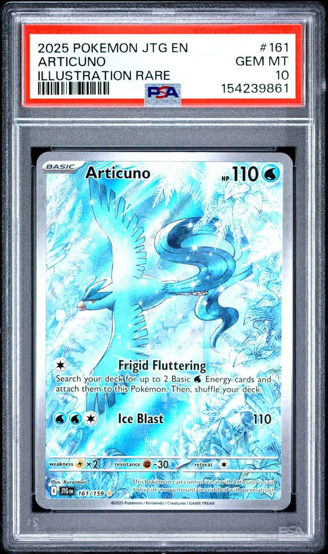 2025 Pokemon Journey Together Articuno #161/159 PSA 10 GEM MINT