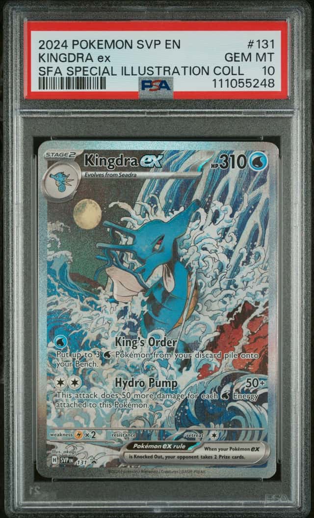 2024 Pokemon SV Black Star Promos Kingdra ex 2024 #131 PSA 10 GEM MINT