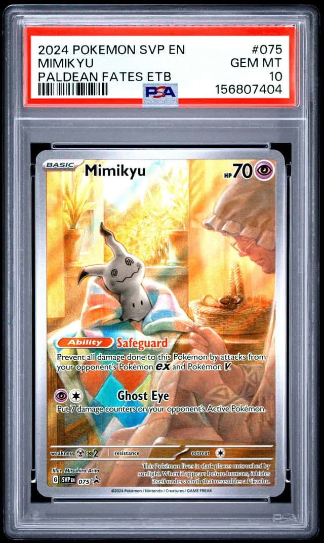 2024 POKEMON SVP EN-SV BLACK STAR PROMO #075 MIMIKYU PSA 10