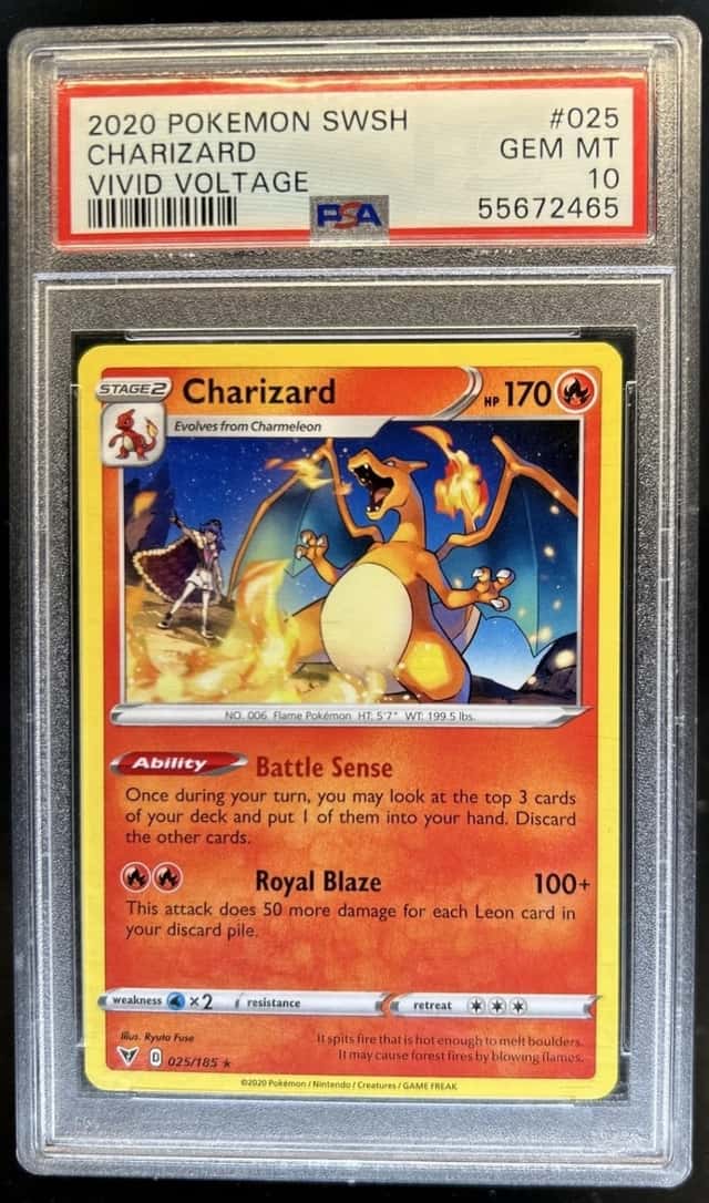 2020 Pokemon SWSH Vivid Voltage Charizard #025/185 PSA 10 GEM MINT