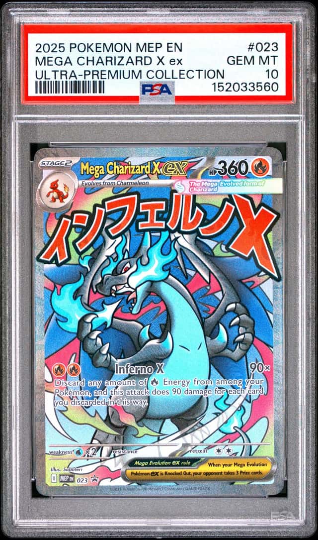 Mega Charizard X EX 2025 Pokemon Black Star Promo PSA 10 #23