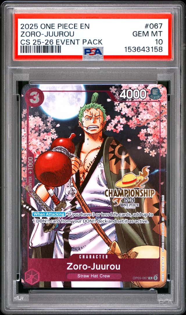 2025 One Piece Promo Championship Event Pack Zoro Juurou #OP05-067