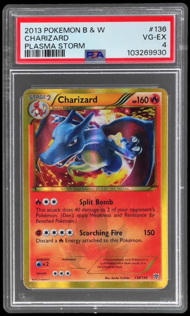 2012 Pokemon Black and White Plasma Storm Charizard #136