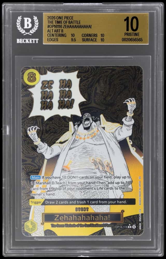 2026 One Piece Card Game the Time of Battle Alternate Art Zehahahahaha #116