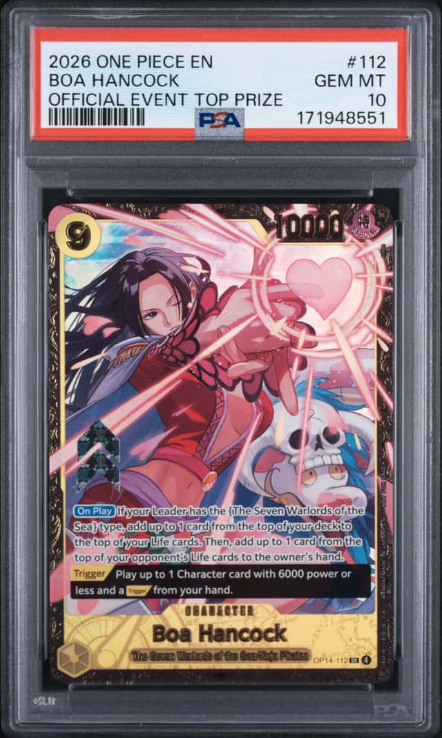2026 One Piece Promos Championships Regionals Top Prize Boa Hancock #OP14-112