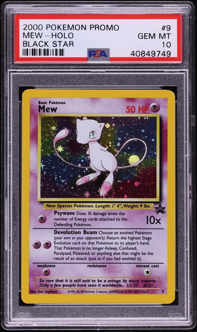2000 Pokemon League Black Star Promo Holo Mew #9 PSA 10 GEM MINT