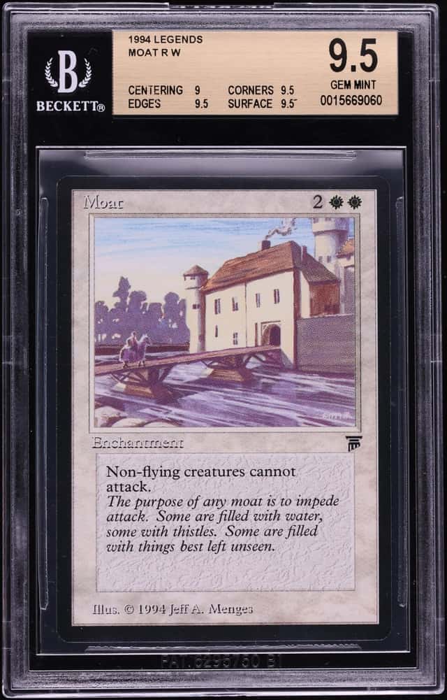 1994 Magic The Gathering MTG Legends Moat BGS 9.5 GEM MINT