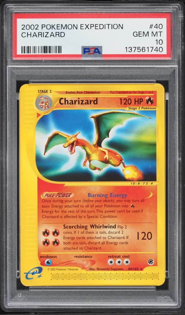 2002 Pokemon Expedition Charizard #40 PSA 10 GEM MINT