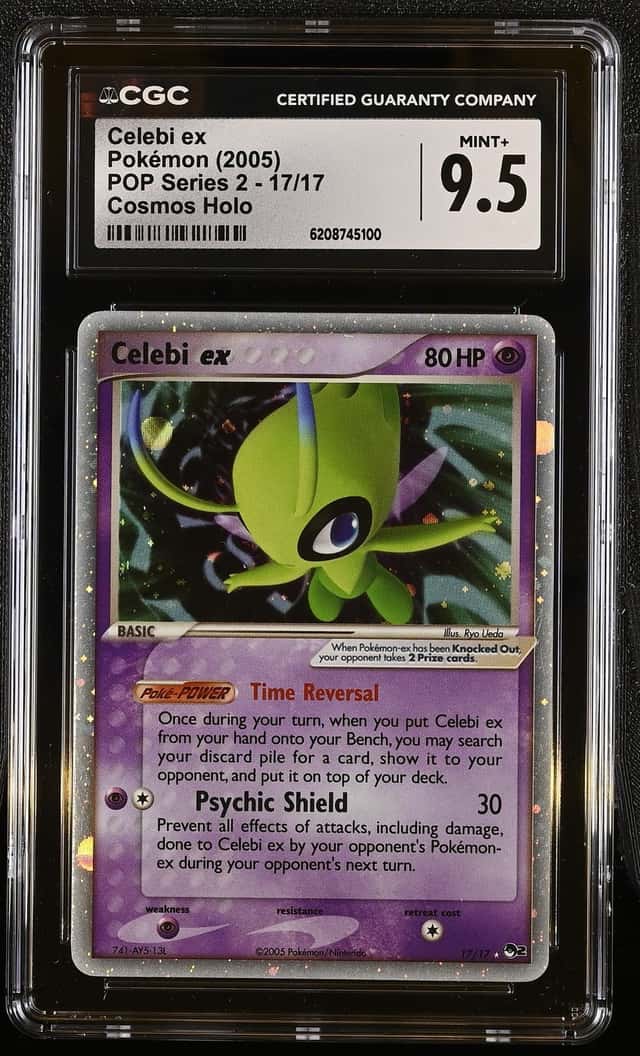 Pokemon Celebi ex Pop Series 2 17/17 Cosmos Holo CGC 9.5