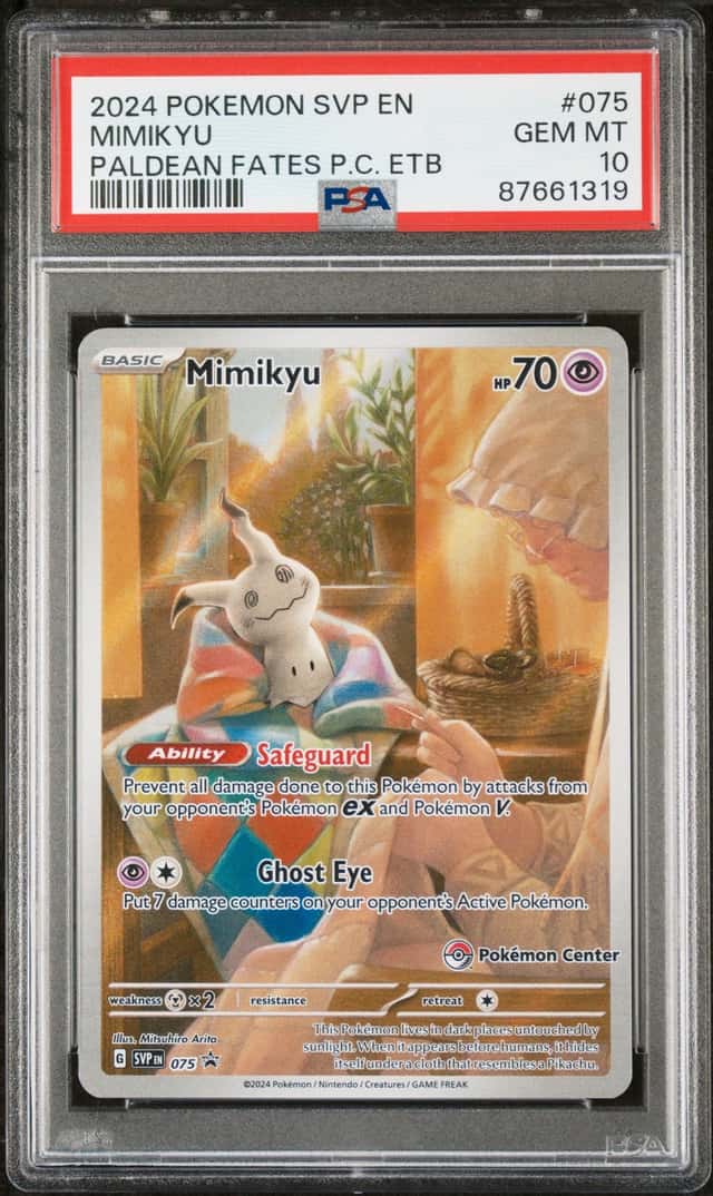 2023-25 Pokemon SV Black Star Promos Mimikyu 2023 #075 PSA 10 GEM MINT