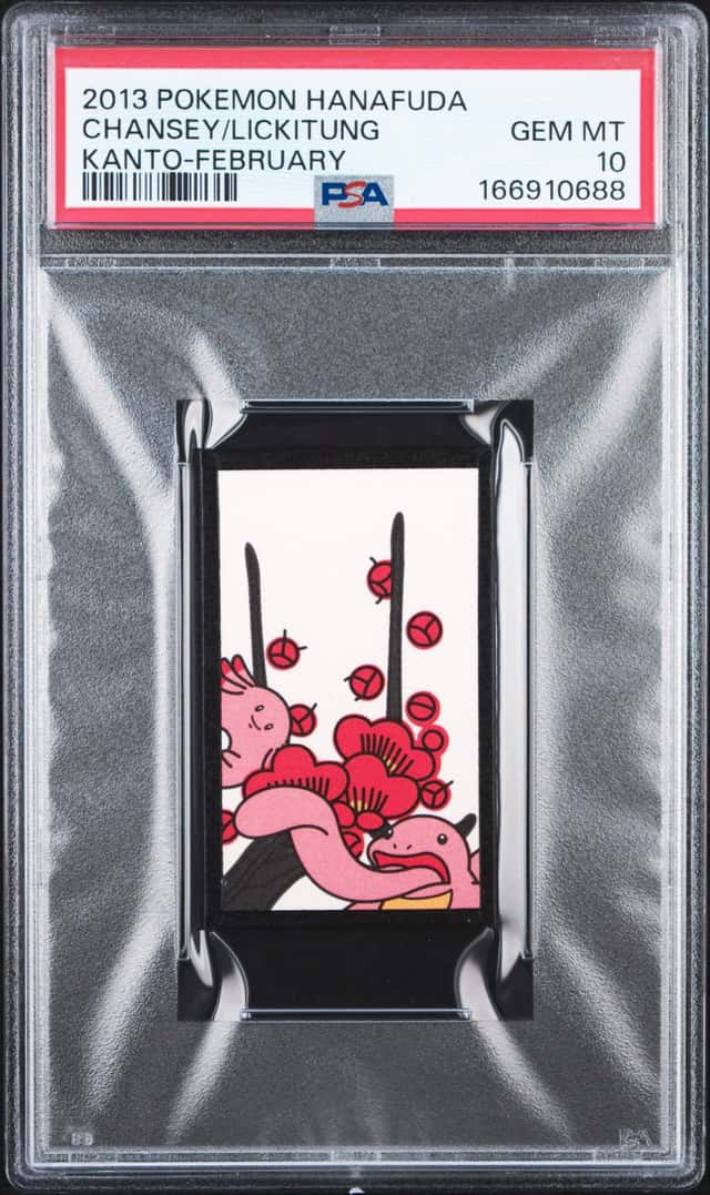 2013 Pokemon Hanafuda Chansey / Lickitung Febraury PSA 10