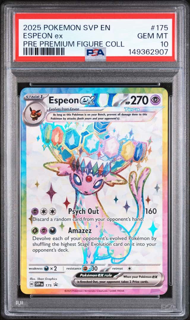 ESPEON 2025 POKEMON SVP BLACK STAR PROMOS 175 PROMO FULL ART PSA 10 Q0287