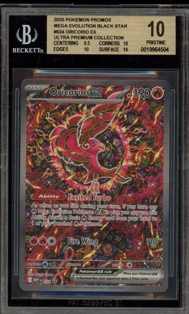 Pokemon Oricorio ex Mega Charizard X ex Ultra Premium Coll. Promo 024 BGS 10