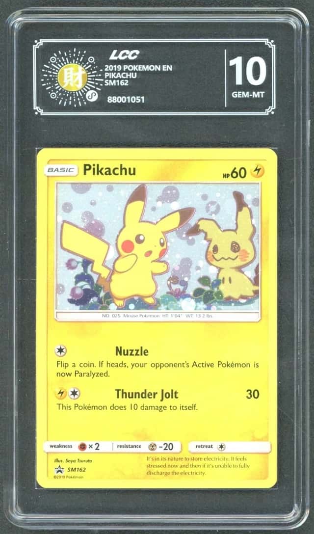 Pokemon Pikachu SM162 LCC 10 Gem Mint