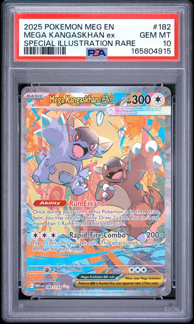 2025 Pokemon Meg En Mega Kangaskhan ex #182 Special Illustration Rare PSA 10