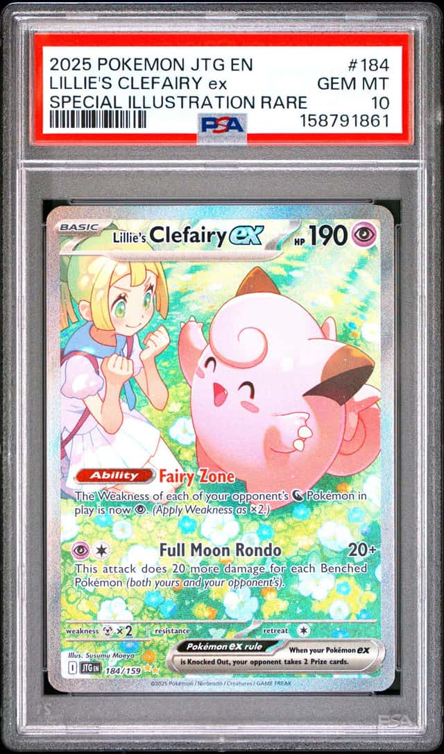 2025 Pokemon JTG En Special Illustration Rare #184 Lillie's Clefairy Ex PSA 10