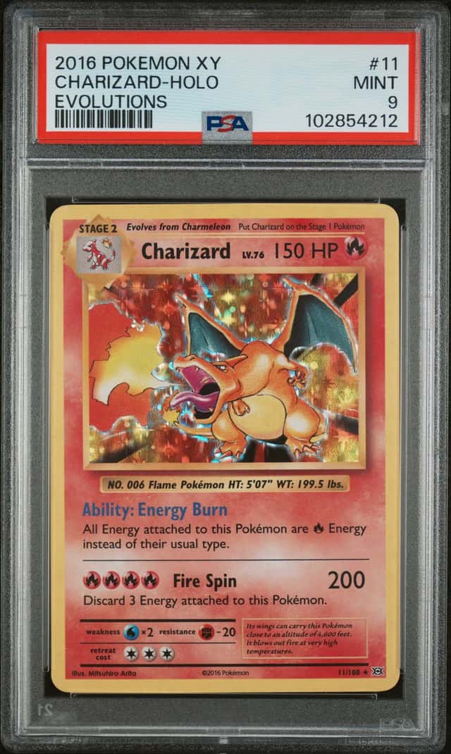 2016 Pokemon XY Charizard Holo Evolutions