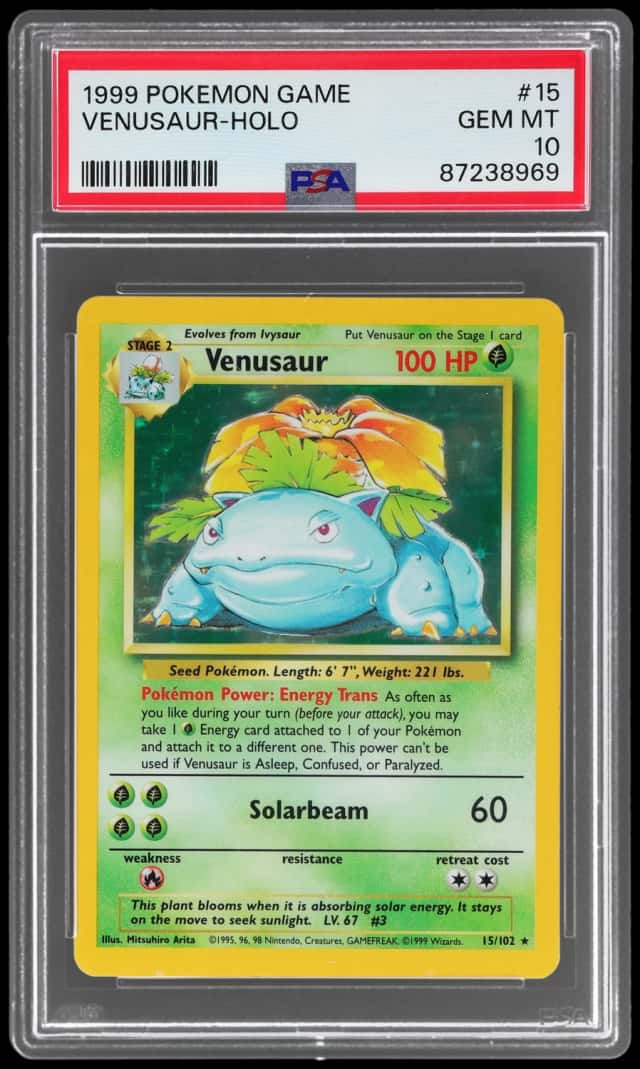 1999 Pokemon Game Holo Venusaur #15