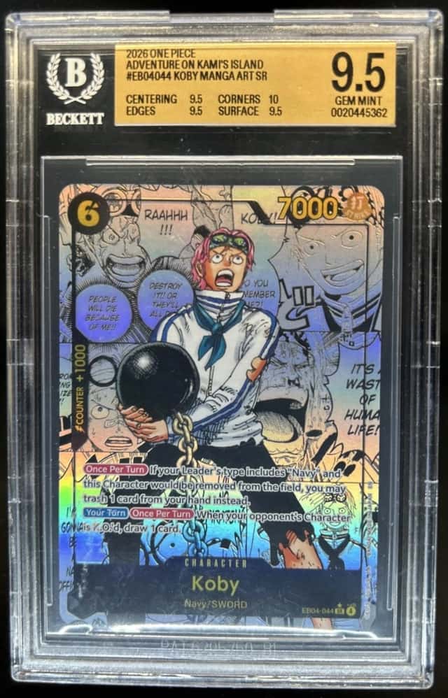 2026 One Piece Adventure on Kami's Island Koby Manga Art #EB04-044 BGS 9.5