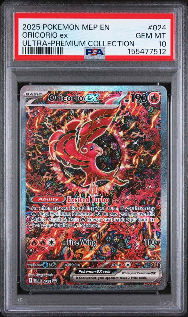 2025 Pokemon Mep En Oricorio Ex Ultra Premium Collection #024 PSA 10