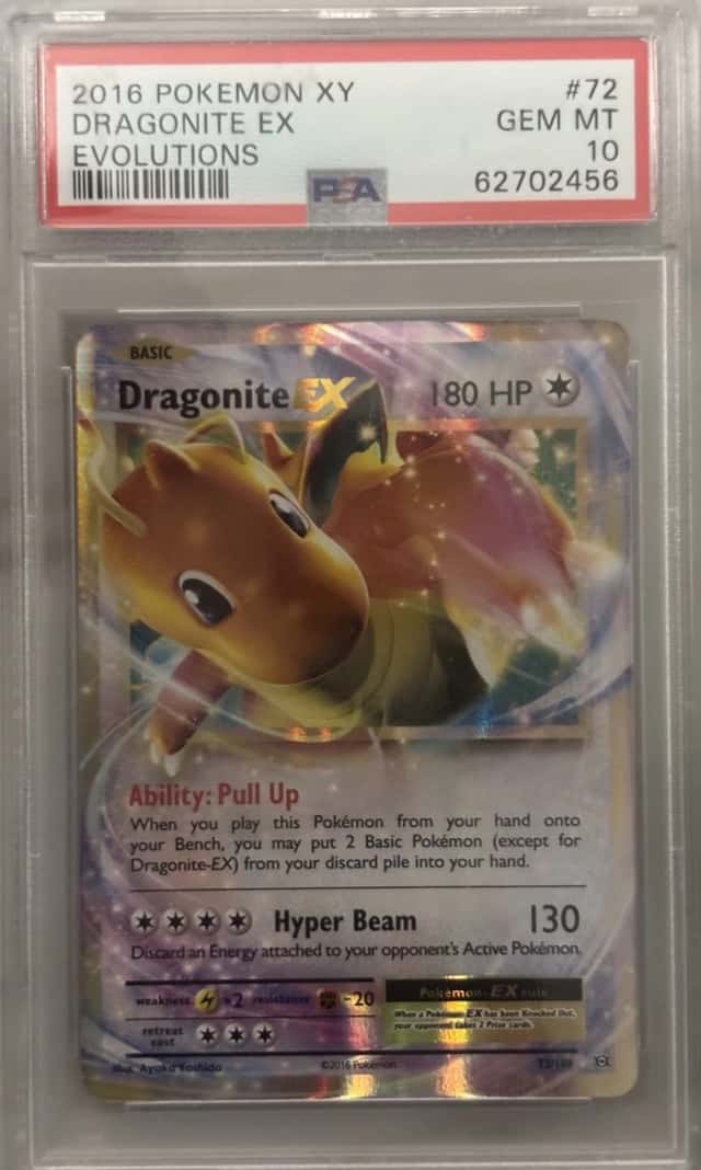 2016 Pokemon Xy Evolutions #72 Dragonite Ex Evolutions PSA 10