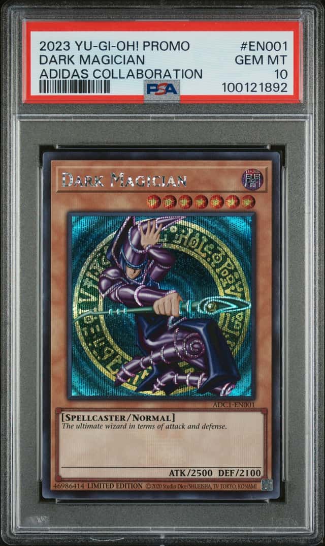 Dark Magician ADC1-EN001 Adidas Secret Rare Promo Yugioh PSA 10 *892