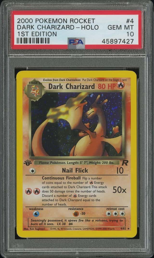 Pokémon - Dark Charizard - 1st Edition PSA 10
